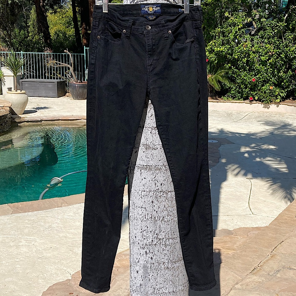 Lucky Brand Sofia Skinny Black Midrise Jeans